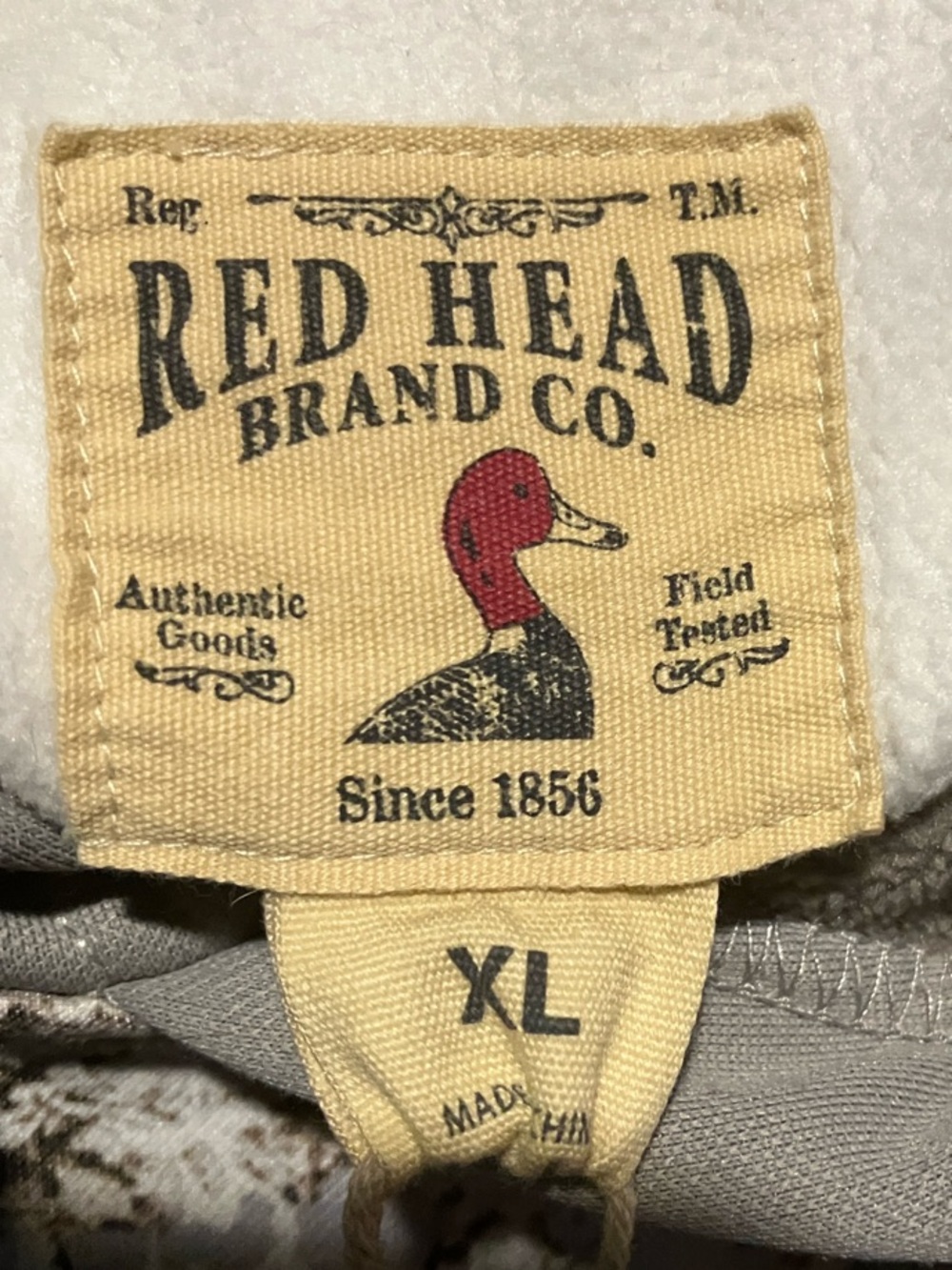 RedHead Men's White & Gray Camo Hooded Pullover - Picture 2 of 9